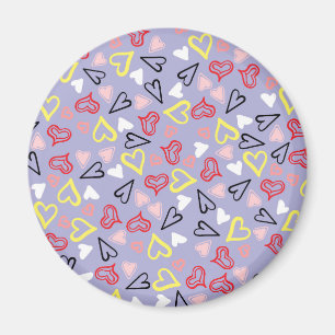 Hearts Mönster 31 Magnet