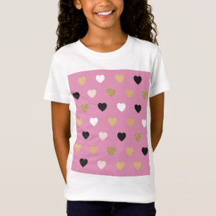 Hearts Mönster 32 T Shirt