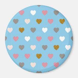 Hearts Mönster 33 Magnet