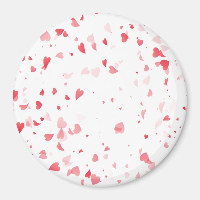 Hearts Mönster 33 Magnet (Framsidan)