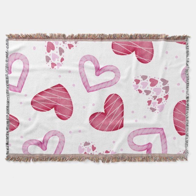 Hearts Mönster 36 Filt (Framsidan)