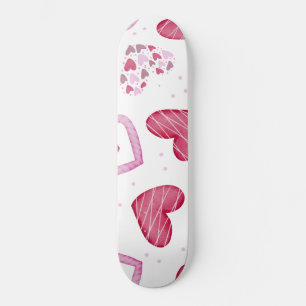 Hearts Mönster 36 Mini Skateboard Bräda 18,5 Cm