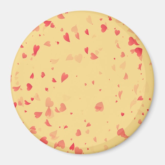 Hearts Mönster 38 Magnet (Framsidan)