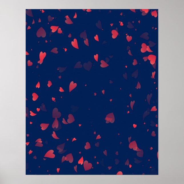 Hearts Mönster 40 Poster (Framsidan)