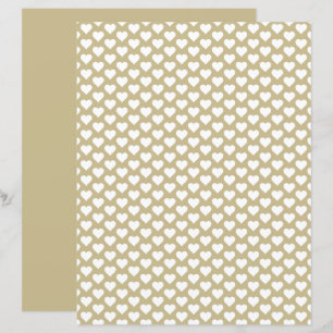 Hearts Mönster Hazelwood Sadow Scrapbook Papper