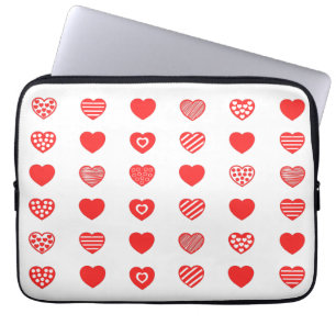 Hearts mönster! laptop fodral