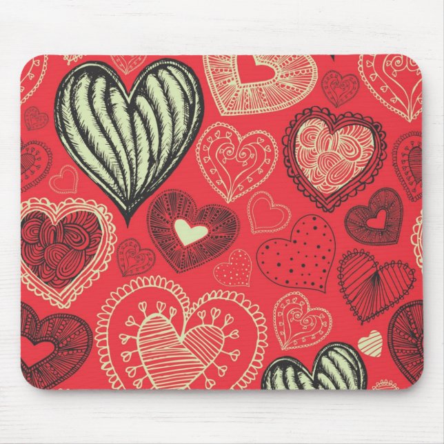 Hearts mönster musmatta (Framsidan)