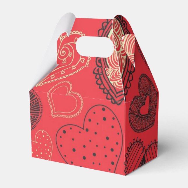Hearts mönster presentaskar (Framsidan Sidan)