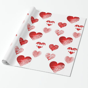 Hearts Mönster Presentpapper
