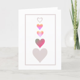 Hearts Mönster Simple Modern Cute Valentine Day Helgkort