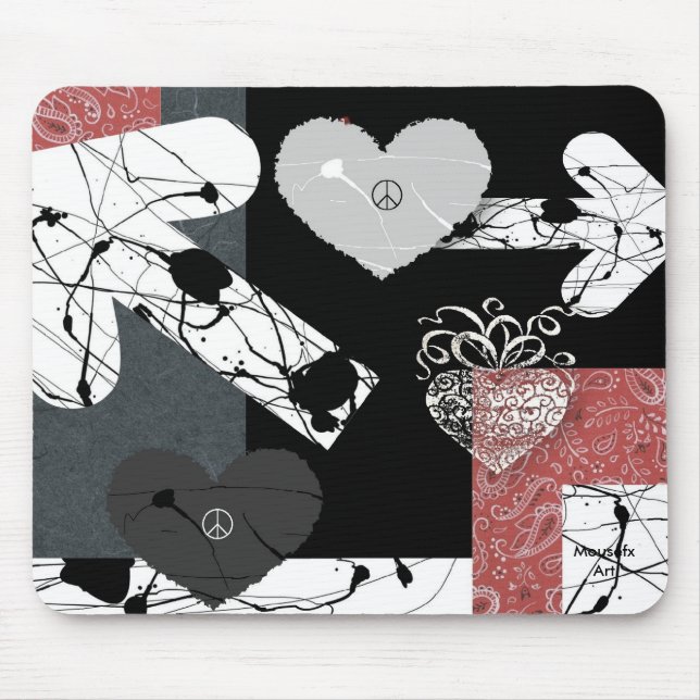 Hearts Mousepad Musmatta (Framsidan)