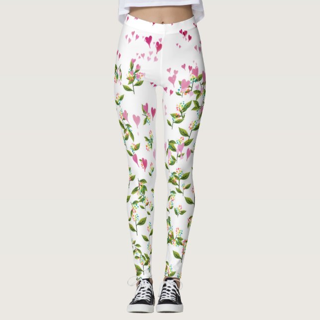 Hearts n Flowers Leggings (Framsida)