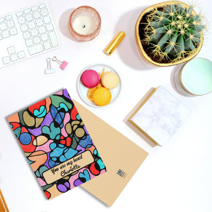 HEARTS NEUROGRAFISKA DIGITALA VATTENFÄRGER JULKORT