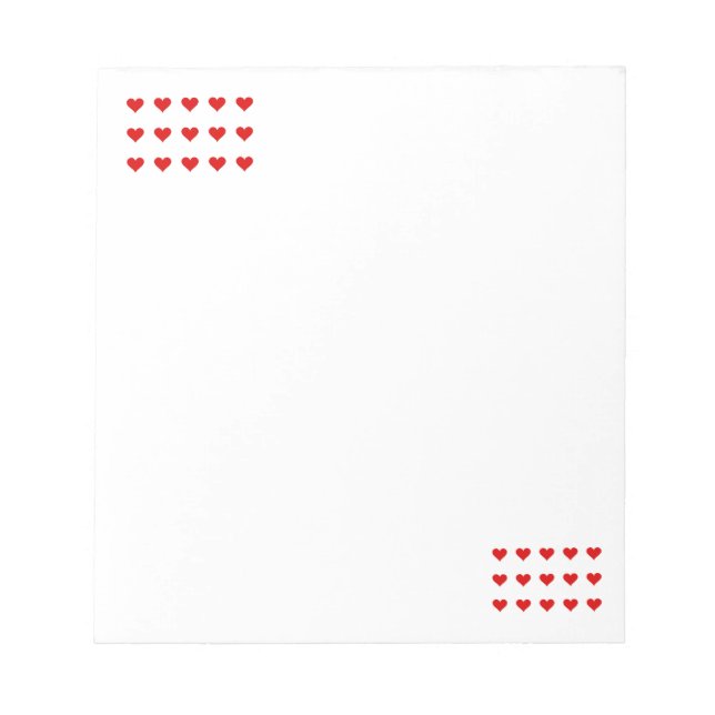 Hearts Notepad Anteckningsblock (Framsida)