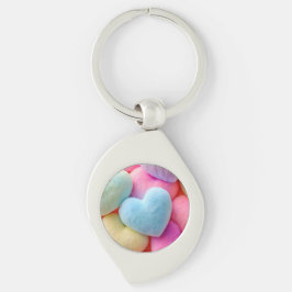 Hearts-nyckelkedja Swirl Silverfärgad Nyckelring