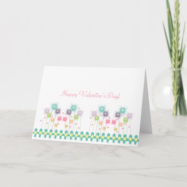 Hearts och Dandelions Valentine Helgkort (Framsida)