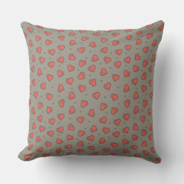 Hearts och Dots Dekorativ kudde