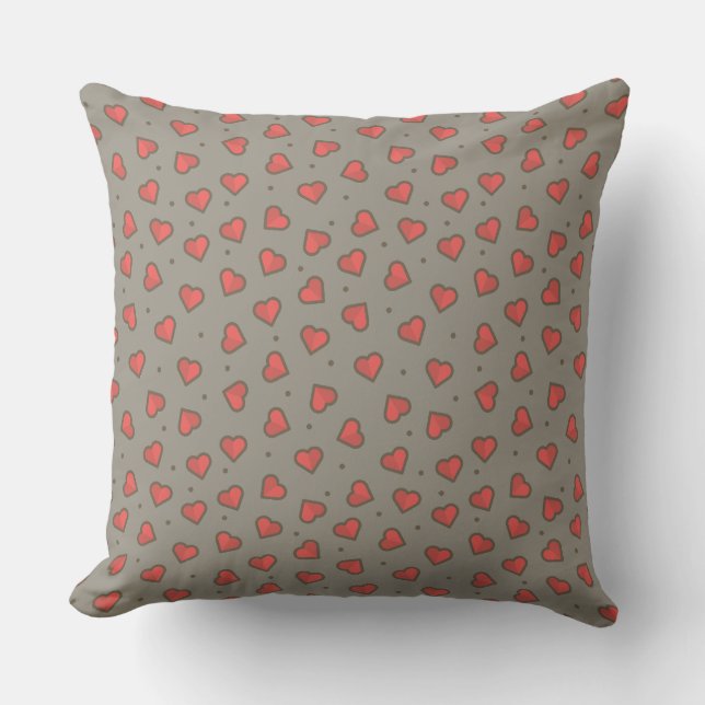 Hearts och Dots Dekorativ kudde (Framsida)