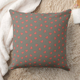Hearts och Dots Dekorativ kudde