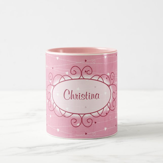 Hearts och Kärlek-kaffe Mugg Kopp (Center)