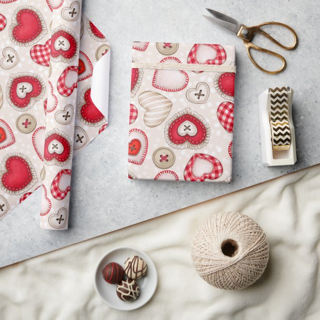 Hearts och Kärlek Presentpapper (Hantverk)