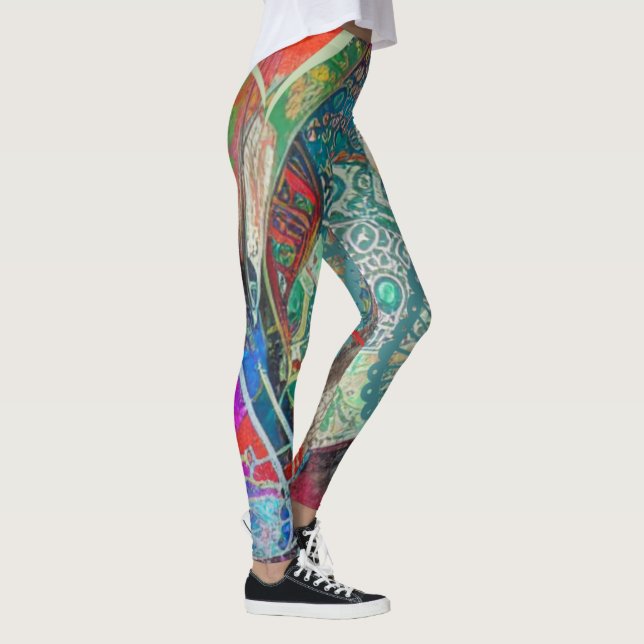 Hearts och Paisley Leggings (Höger)