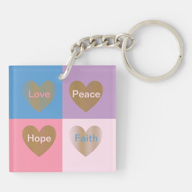 Hearts of Faith Kärlek Hope Peace (Baksidan)