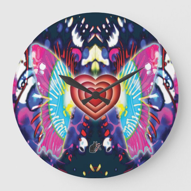 Hearts Of Glys Stor Klocka (Framsida)