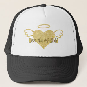 Hearts of Guld Hat Keps