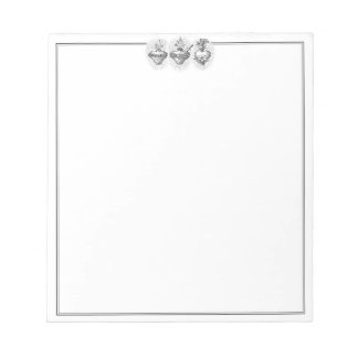 Hearts of the Holy Family Border JMJ Notepad Anteckningsblock