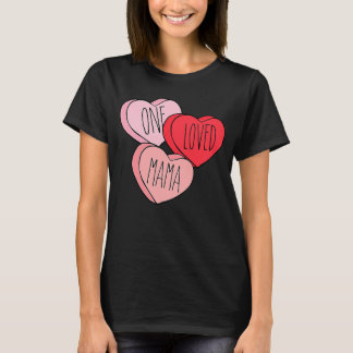Hearts One Loved Mamma Valentine Day Woman T Shirt