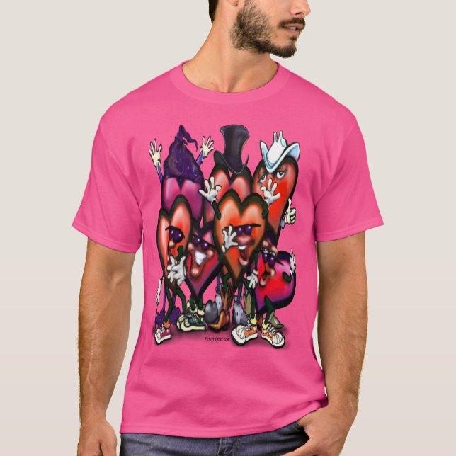 Hearts Party T-Shirt (Framsida)