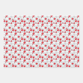 Hearts Pattern custom backgrounds Wrapping Paper