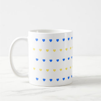 Hearts Pattern Kaffemugg