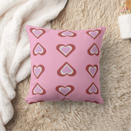 Hearts pattern kudde