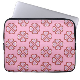 Hearts pattern laptop fodral
