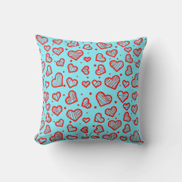 Hearts Pattern - Valentine's Day Inspired Kudde