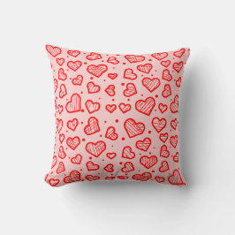 Hearts Pattern - Valentine's Day Inspired Kudde