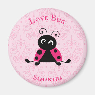 Hearts Personlig Ladybug Magnet