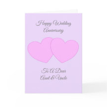 Hearts Personlig Moster farbror Bröllop årsdag