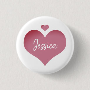 Hearts Personlig Namn Knapp