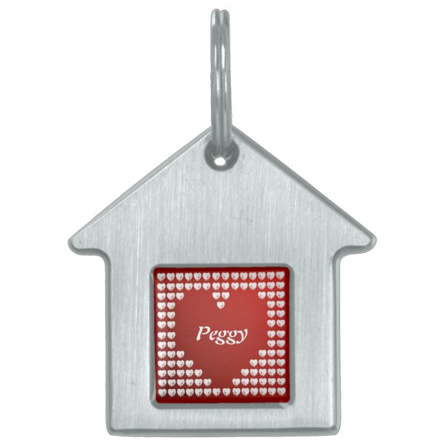 Hearts Pet-tagg ID-bricka Husdjur (Framsidan)
