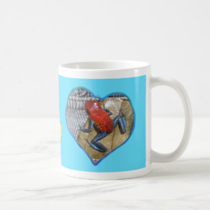 Hearts Photo Coffee Mugg Blue