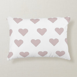 Hearts pink & white prydnadskudde