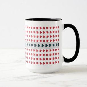 Hearts Polka Dot mönster mugg
