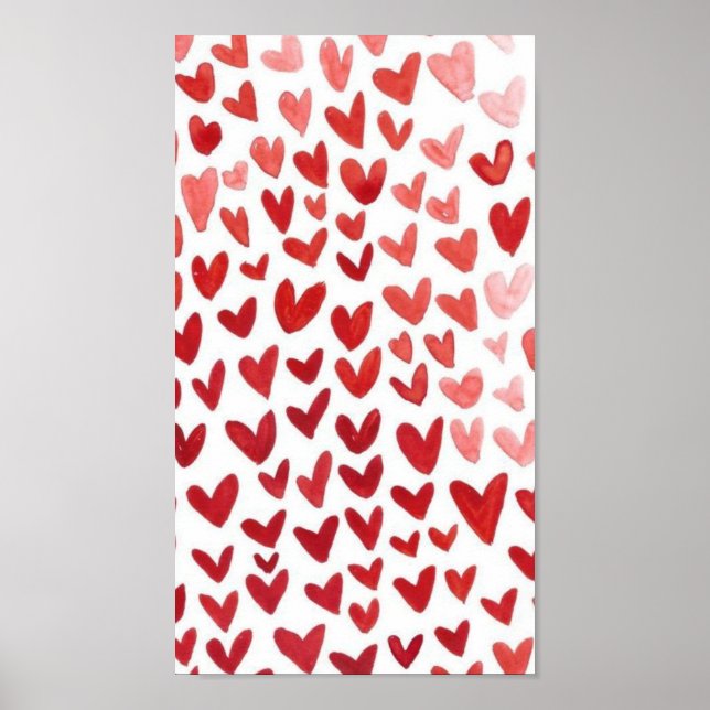 hearts poster red and white  (Framsidan)