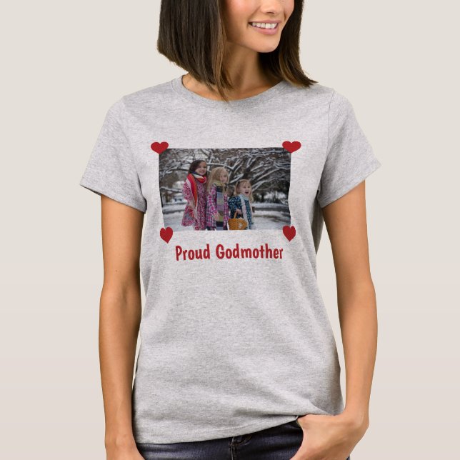 Hearts Proud Godmor personaliserar fotot och gör d T Shirt (Framsida)