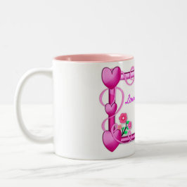 Hearts Ram - Mors dag Två-Tonad Mugg