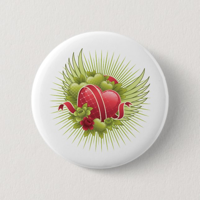 Hearts Ro och Vingar Knapp (Framsida)