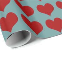 Hearts ~ Roll Gift Wrapping Papper FÄRG CHANGE